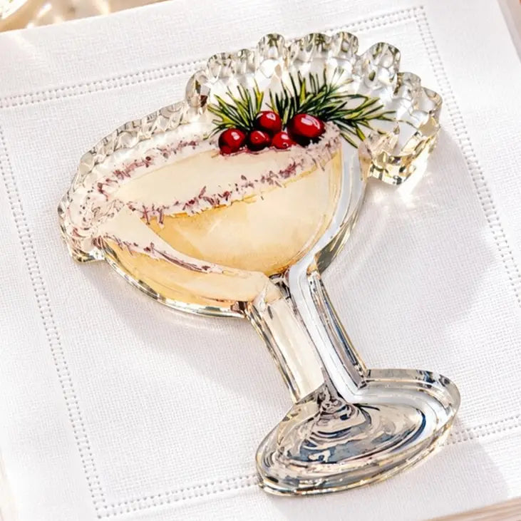 Acrylic Napkin Weight, Festive Cocktail