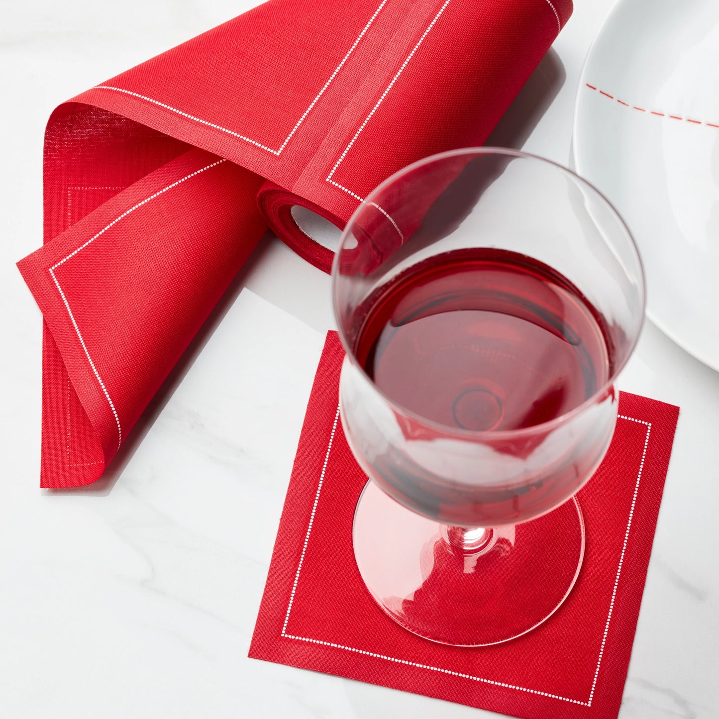 Cotton Cocktail Napkin Roll