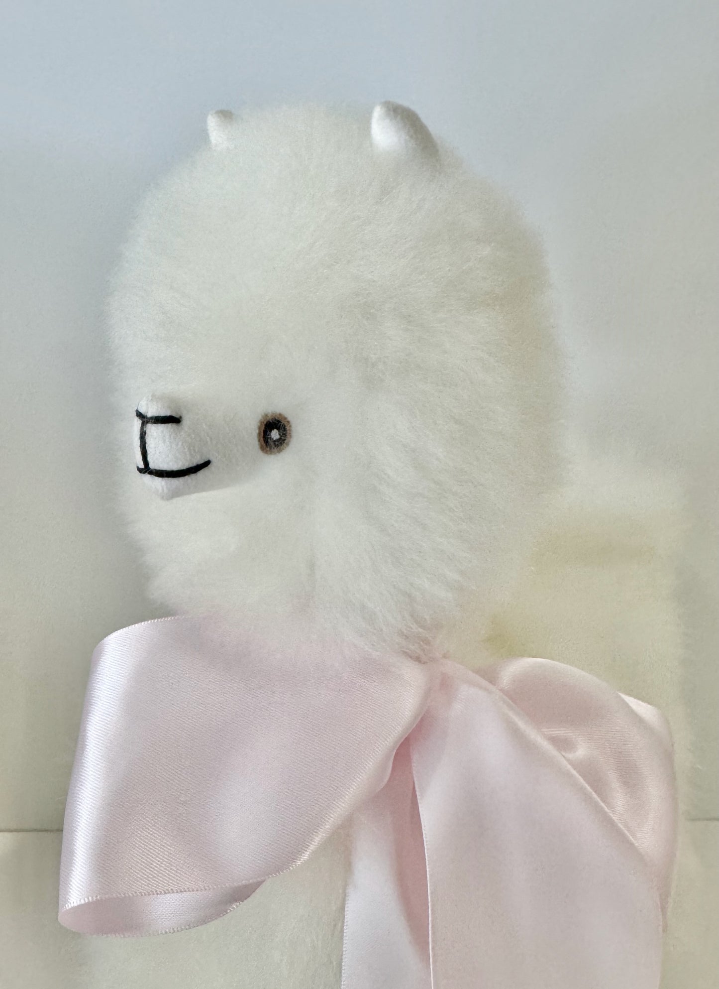 100% Alpaca Fur Stuffed Llama - Super Soft and Furry