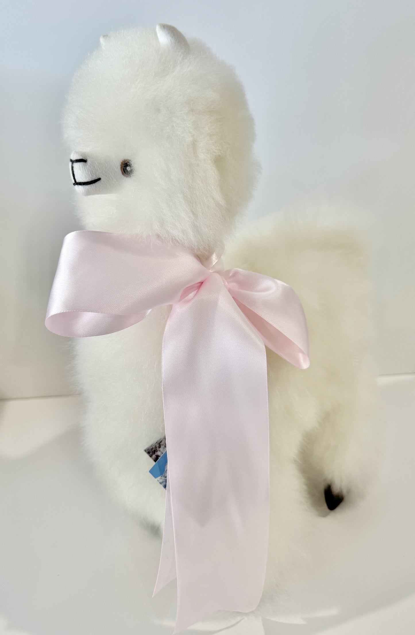 100% Alpaca Fur Stuffed Llama - Super Soft and Furry