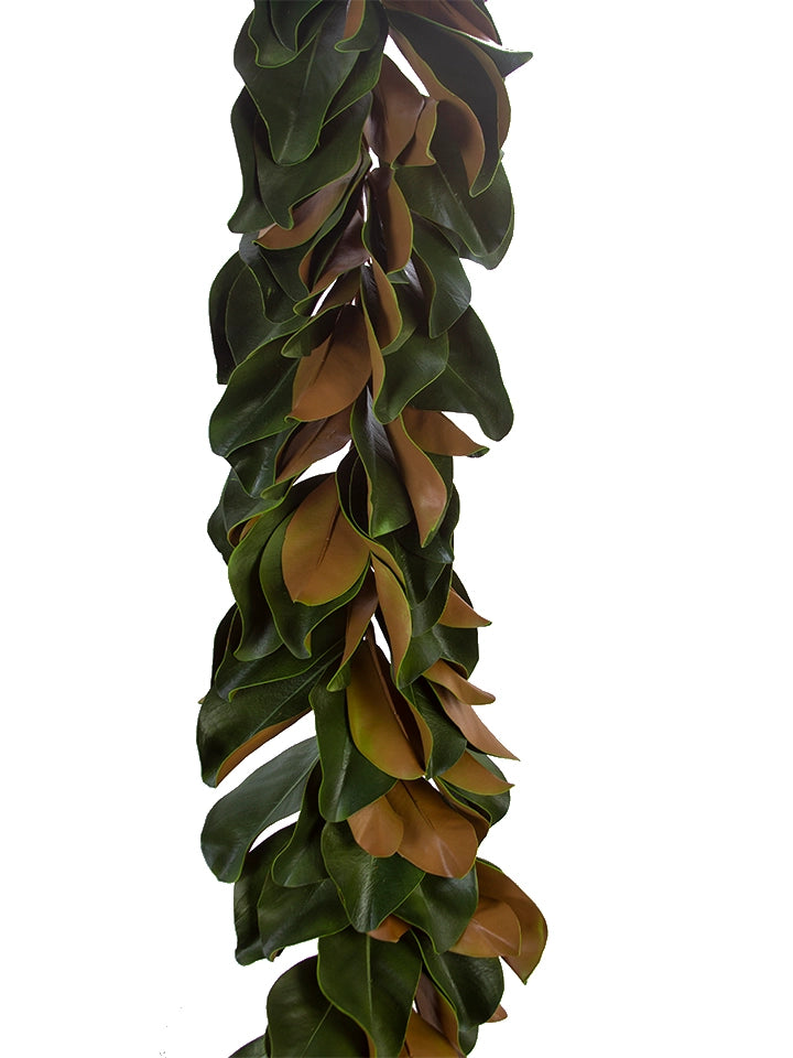 70" Lush Magnolia Leaves Garland