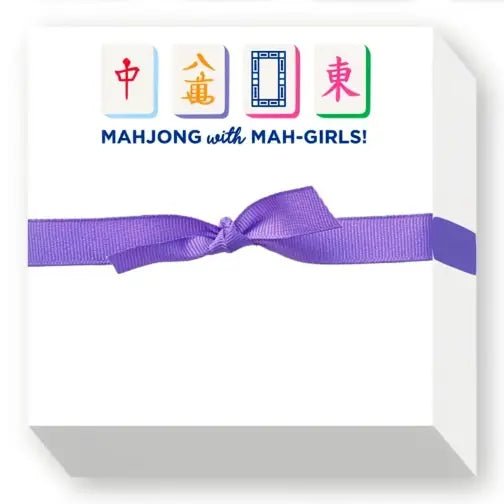 Mahjong with Mah-Girls! Chubbie Notepad