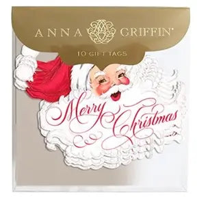 Merry Santa Gift Tag 10 Ct