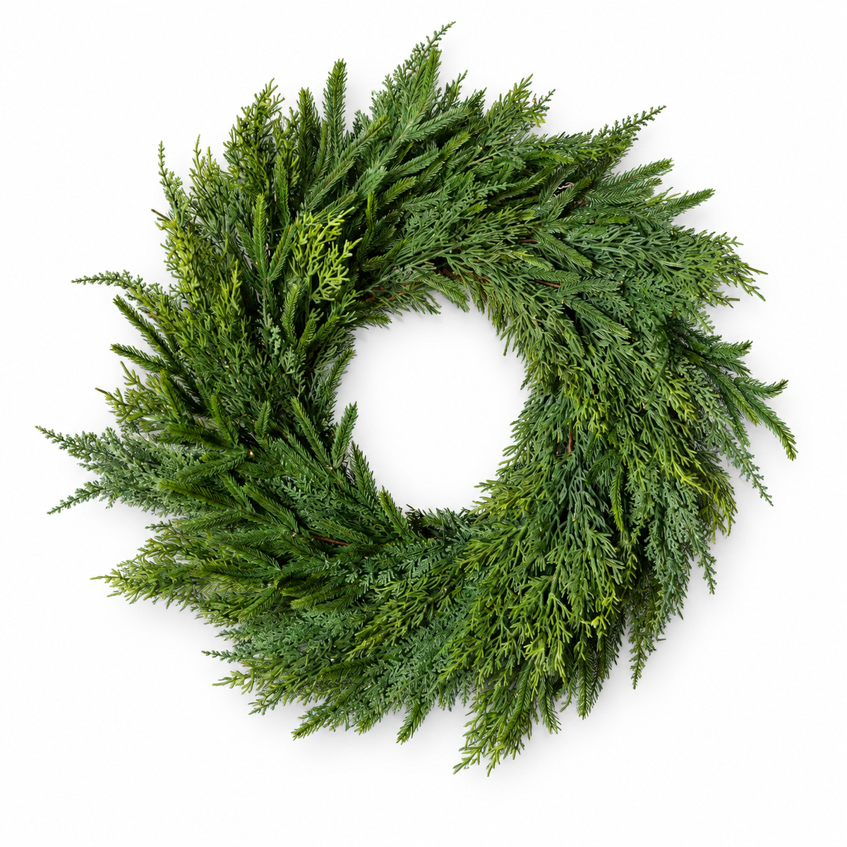 Norfolk & Cypress Mixed Real Touch Wreath - 24"