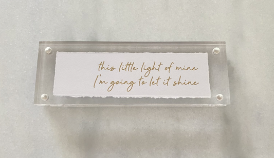 This Little Light Of Mine Acrylic Framed Art