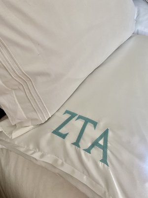 Monogrammed Satin Pillowcase