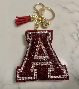 Rhinestone Alabama Key Rings