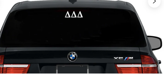 Sorority Car Decal