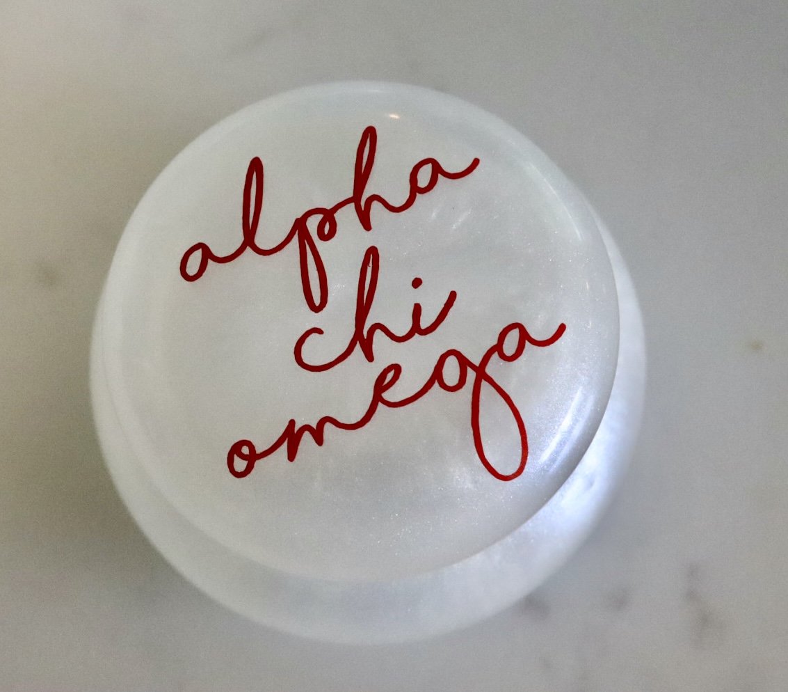 Sorority Script Pin Boxes