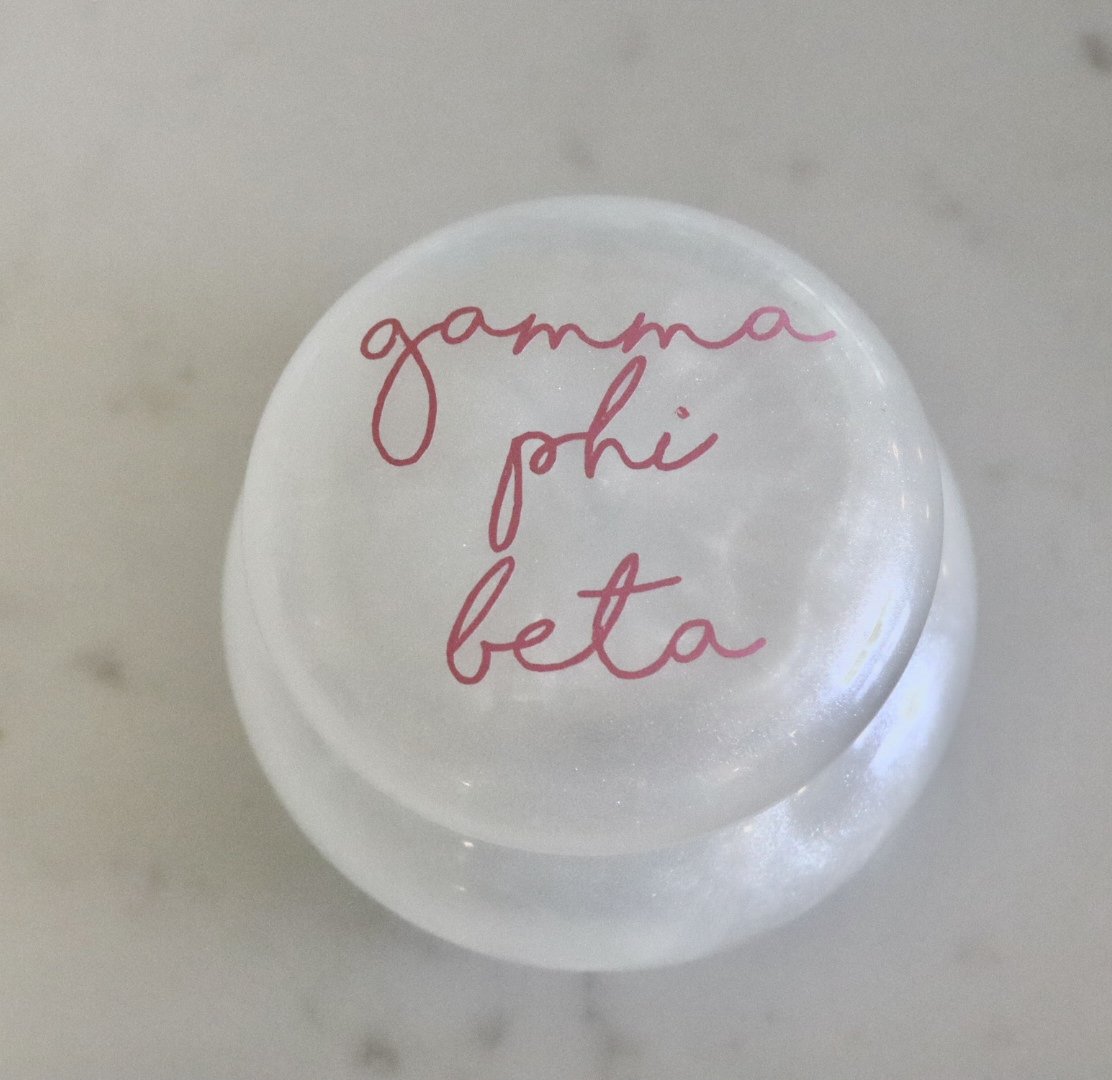 Sorority Script Pin Boxes