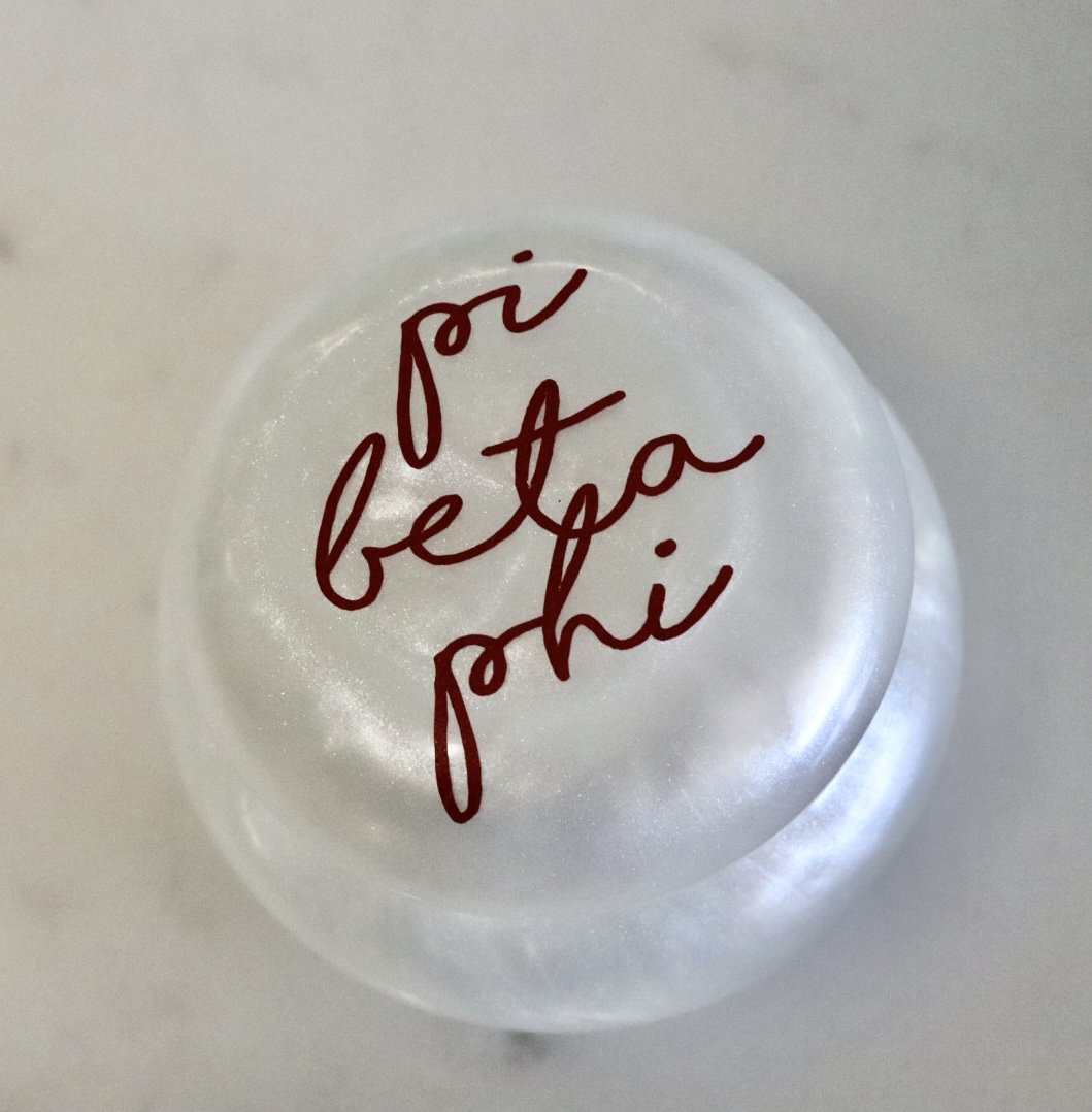 Sorority Script Pin Boxes