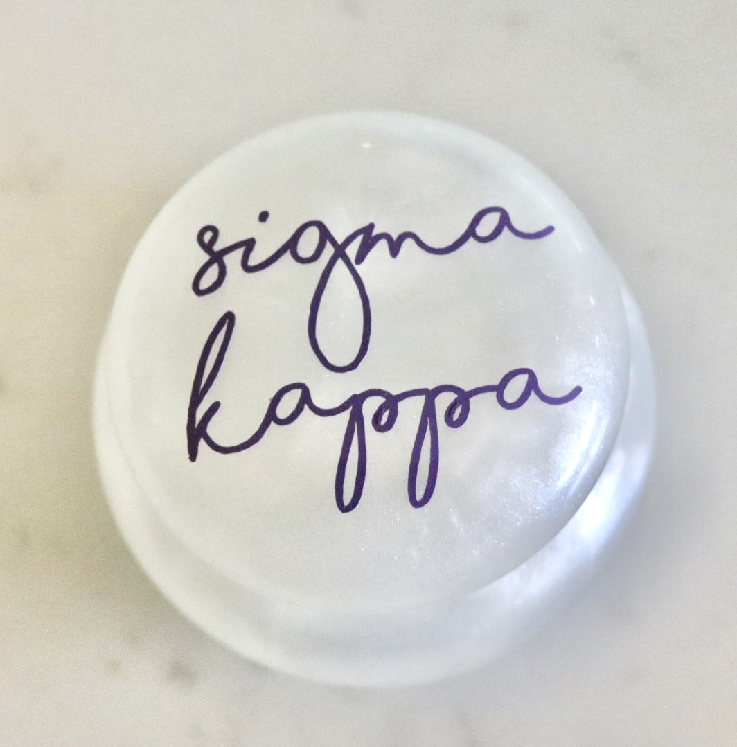 Sorority Script Pin Boxes