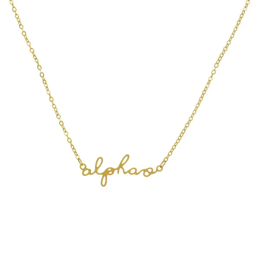 Sorority Script Necklace