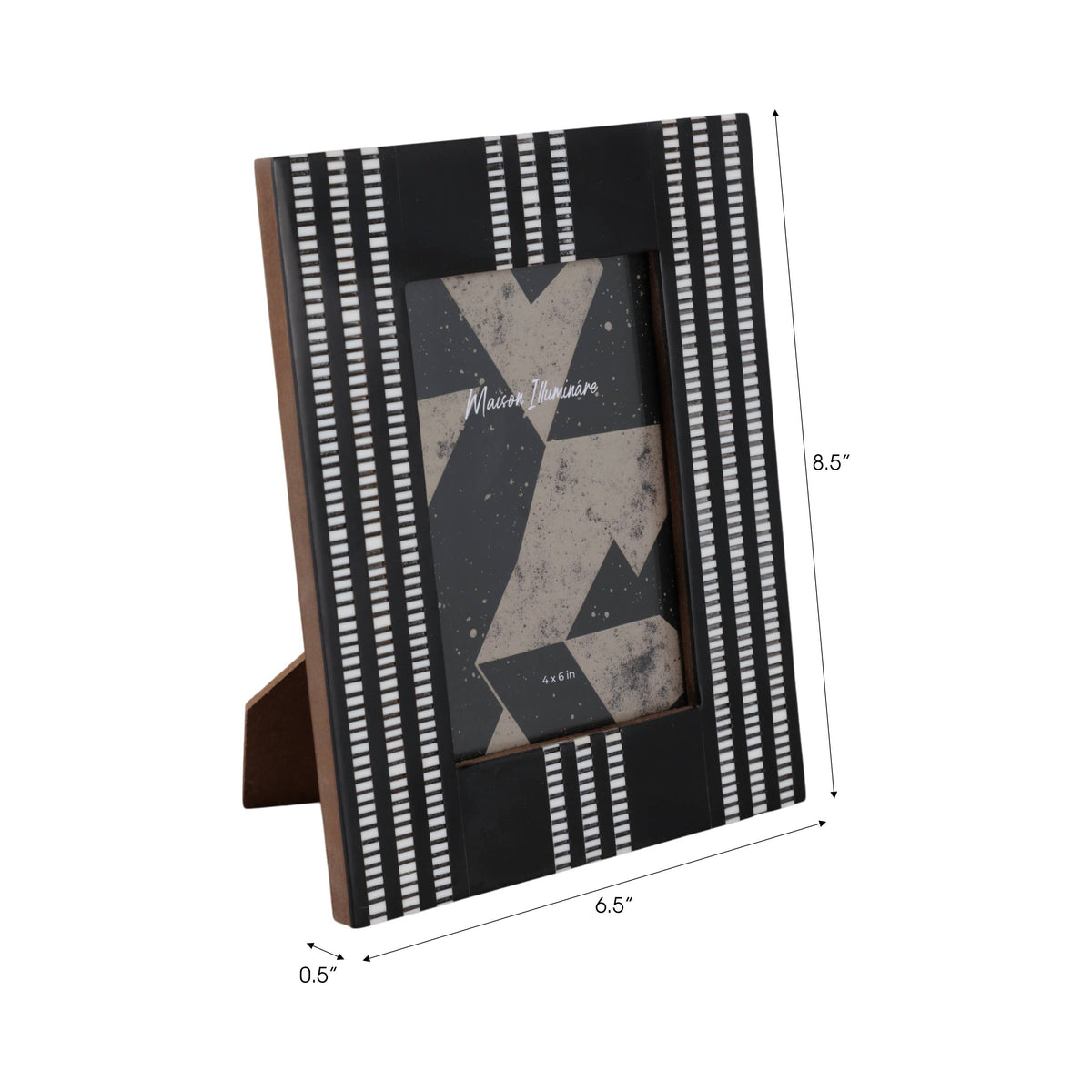Ridged Stripes Picture Frame, 4x6 in.