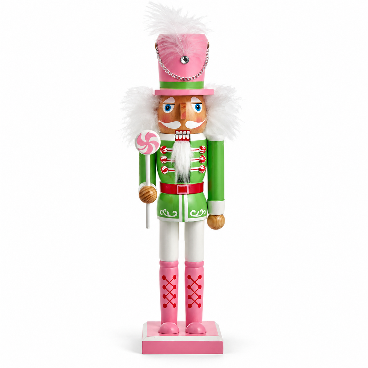 15" Pastel Soldier Nutcracker Green