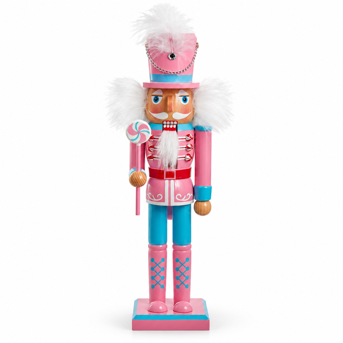 15"Pastel Soldier Nutcracker Pink