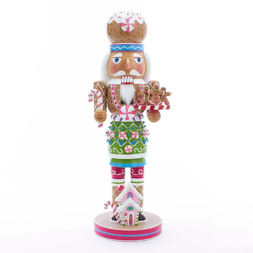16"Wooden Gingerbread Nutcracker