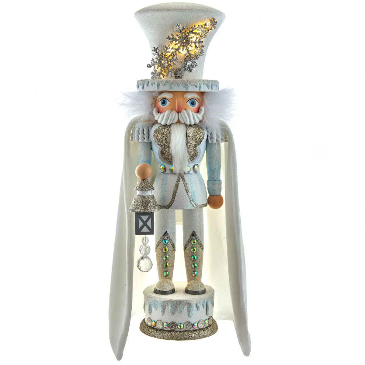 18“ White Snowflake Led Soldier