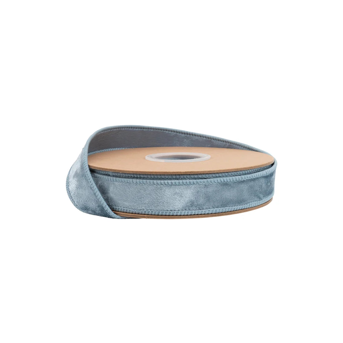1" Wired Heritage Velvet Ribbon, French Blue