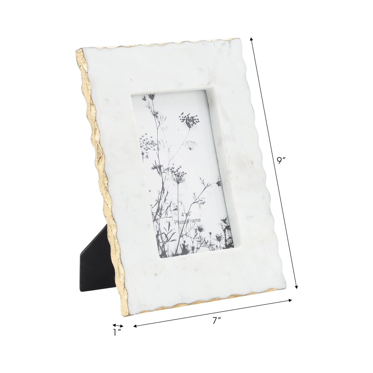 White Marble Picture Frame, 4x6 in.