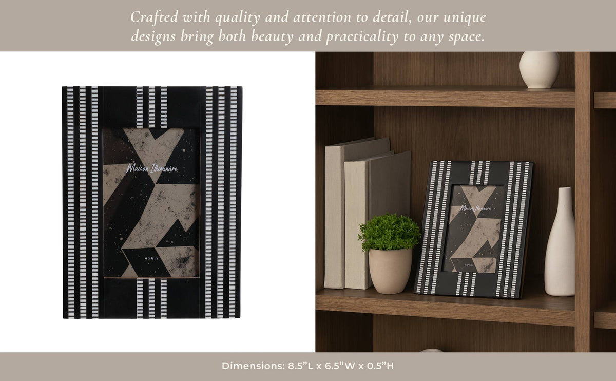Ridged Stripes Picture Frame, 4x6 in.