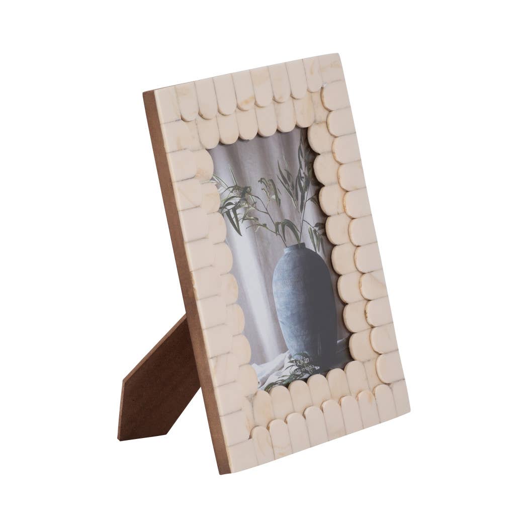 Scalloped Ivory Picture Frame, 4x6 in.