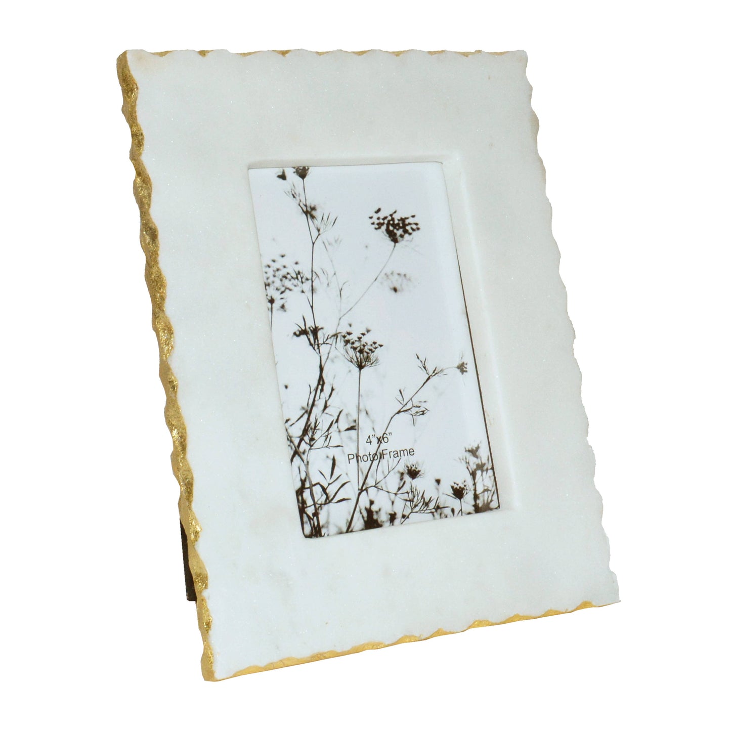 White Marble Picture Frame, 4x6 in.