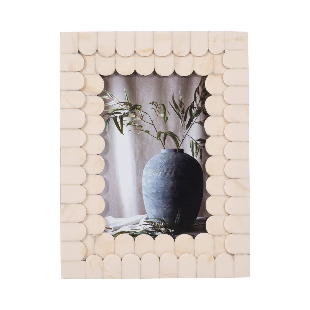 Scalloped Ivory Picture Frame, 4x6 in.
