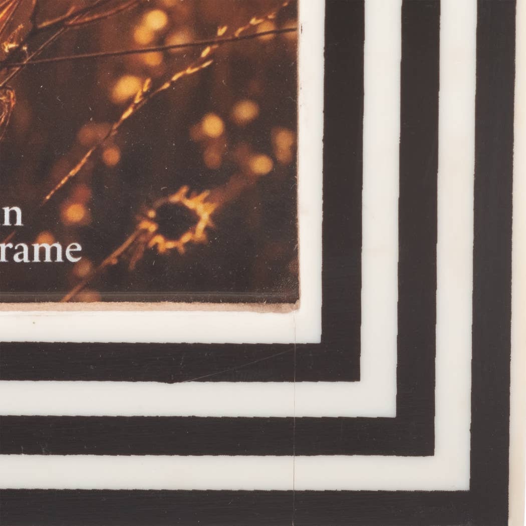 Black and White Modern Picture Frame, 4x6 in.
