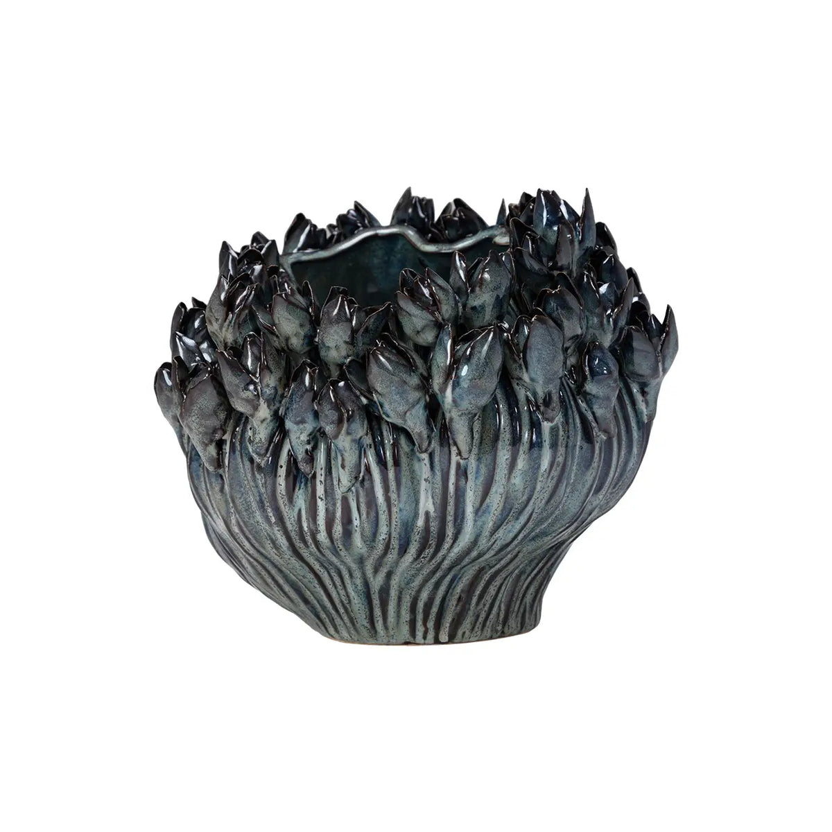 Arlen Azure Short Vase
