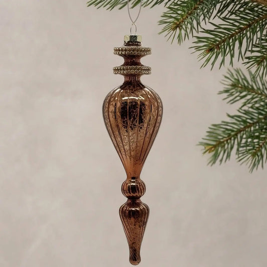 Bronze Glass Finial Ornament 9.5