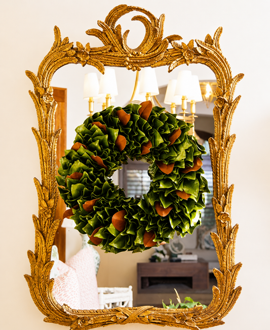 23" Granny Smith & Copper Lacquer Wreath