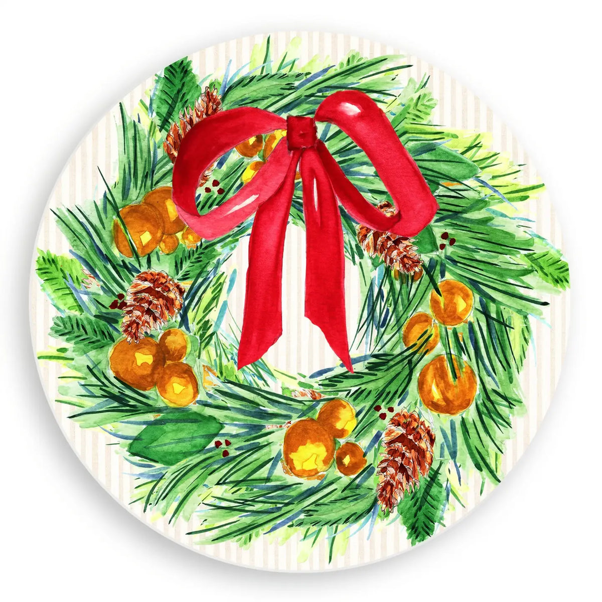 Christmas Wreath Vinyl Placemat
