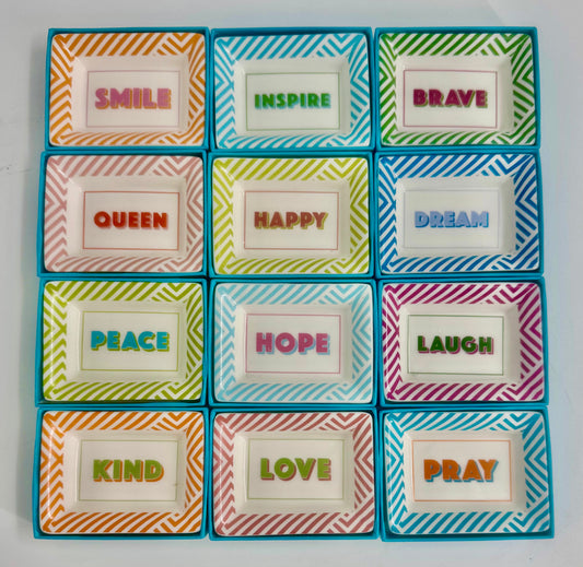 Petite Word of Wisdom Trinket Tray