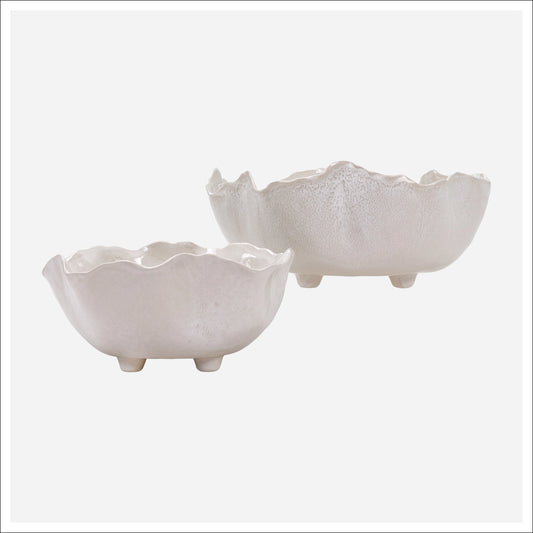 Maggie White Ceramic Bowl