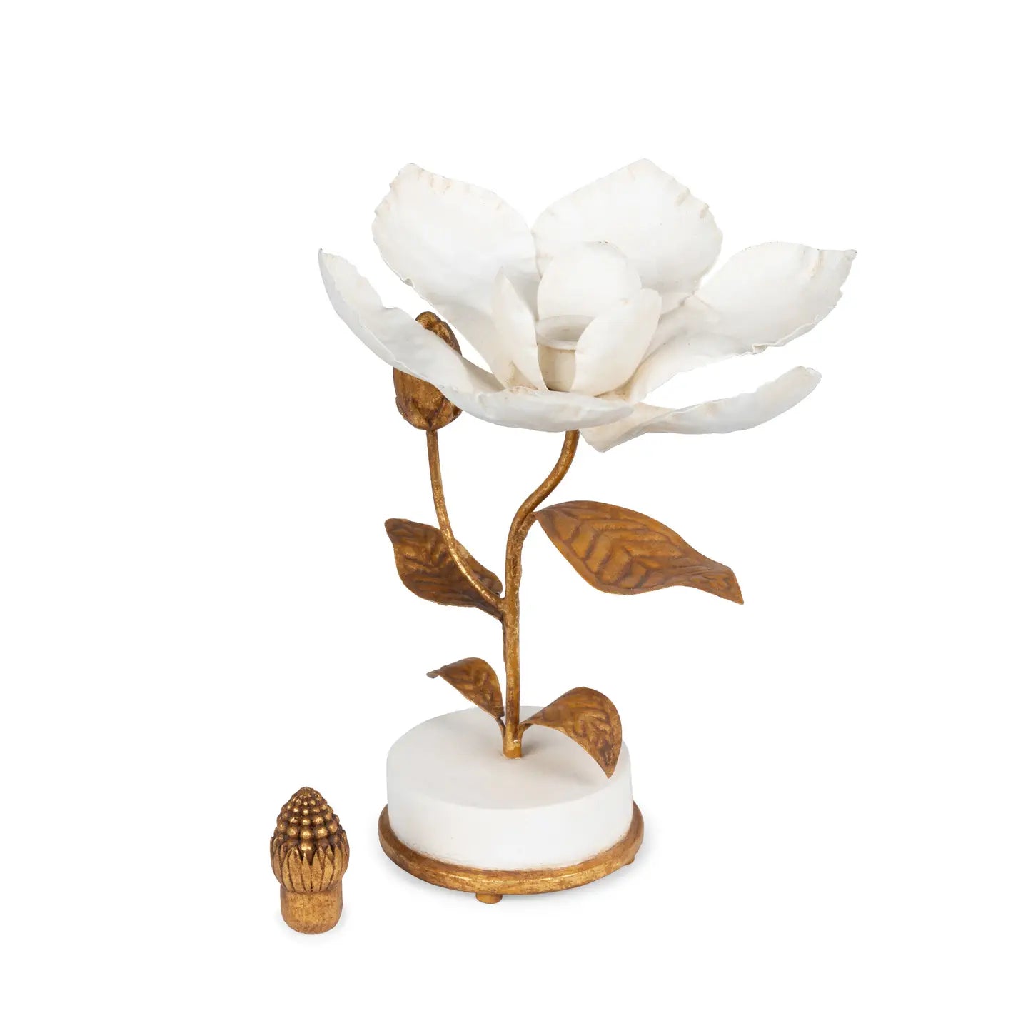 Hand Sculpted Magnolia Candle