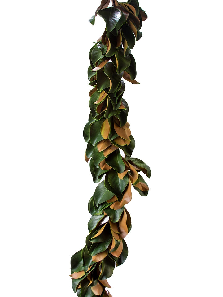 70" Lush Magnolia Leaves Garland