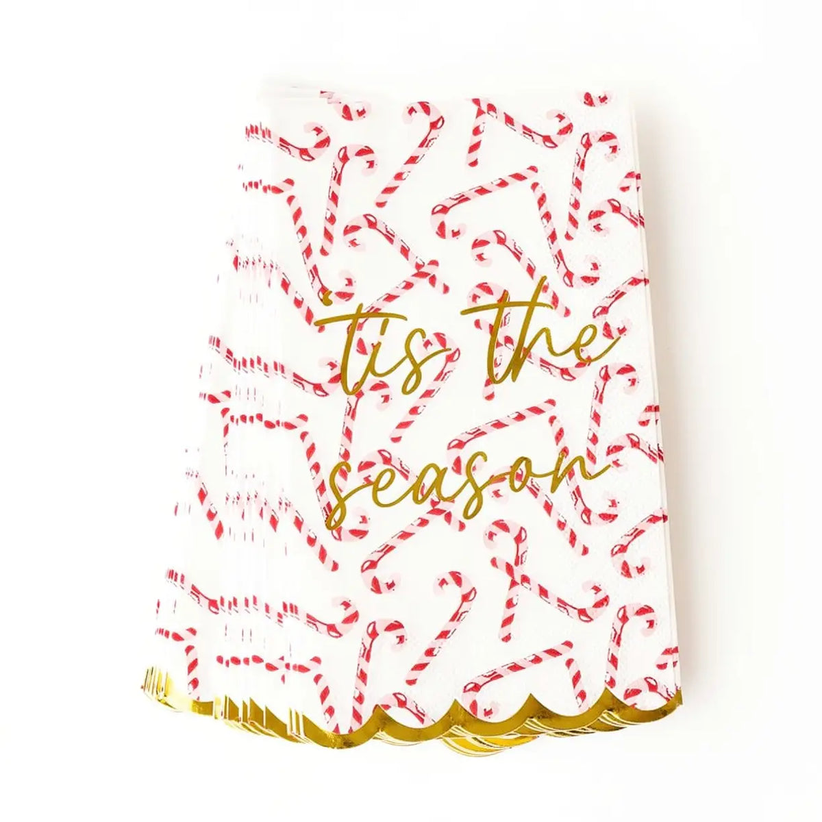 Peppermint Toile Candy Cane Guest Towels, 16-Pk
