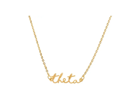 Sorority Script Necklace