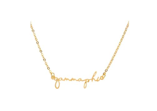 Sorority Script Necklace