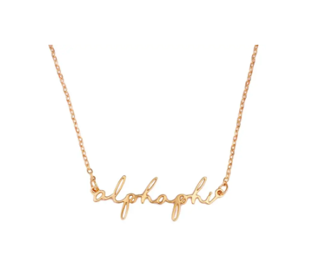 Sorority Script Necklace