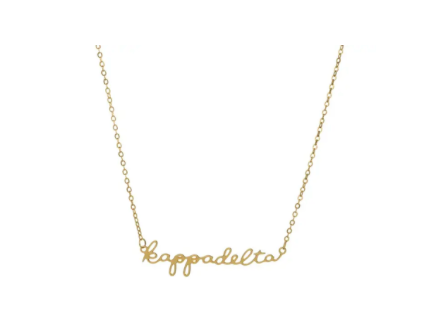 Sorority Script Necklace