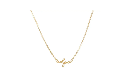 Sorority Script Necklace