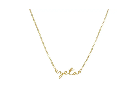 Sorority Script Necklace