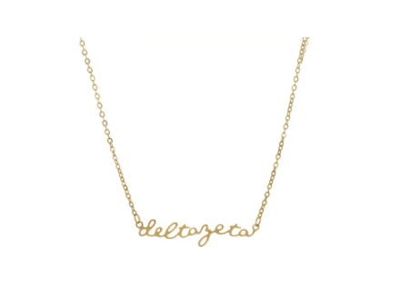 Sorority Script Necklace