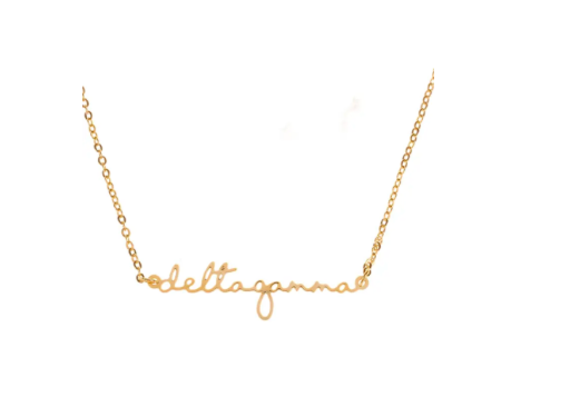 Sorority Script Necklace