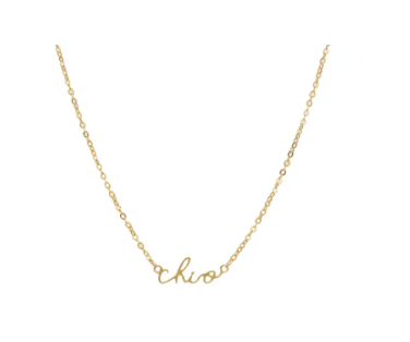 Sorority Script Necklace