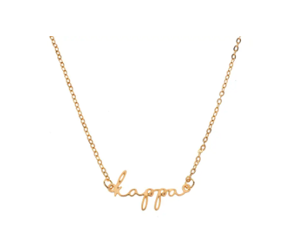 Sorority Script Necklace