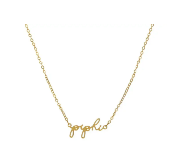 Sorority Script Necklace