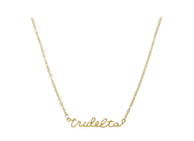 Sorority Script Necklace